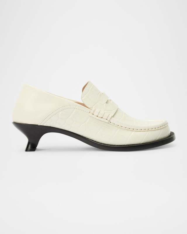 Campo Croco Fold Penny Loafers